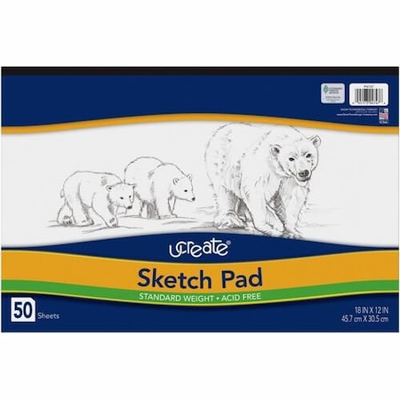 Pacon SKETCH PADS, MEDIUM WEIGHT, ACID-FREE, 1 PAC4747
